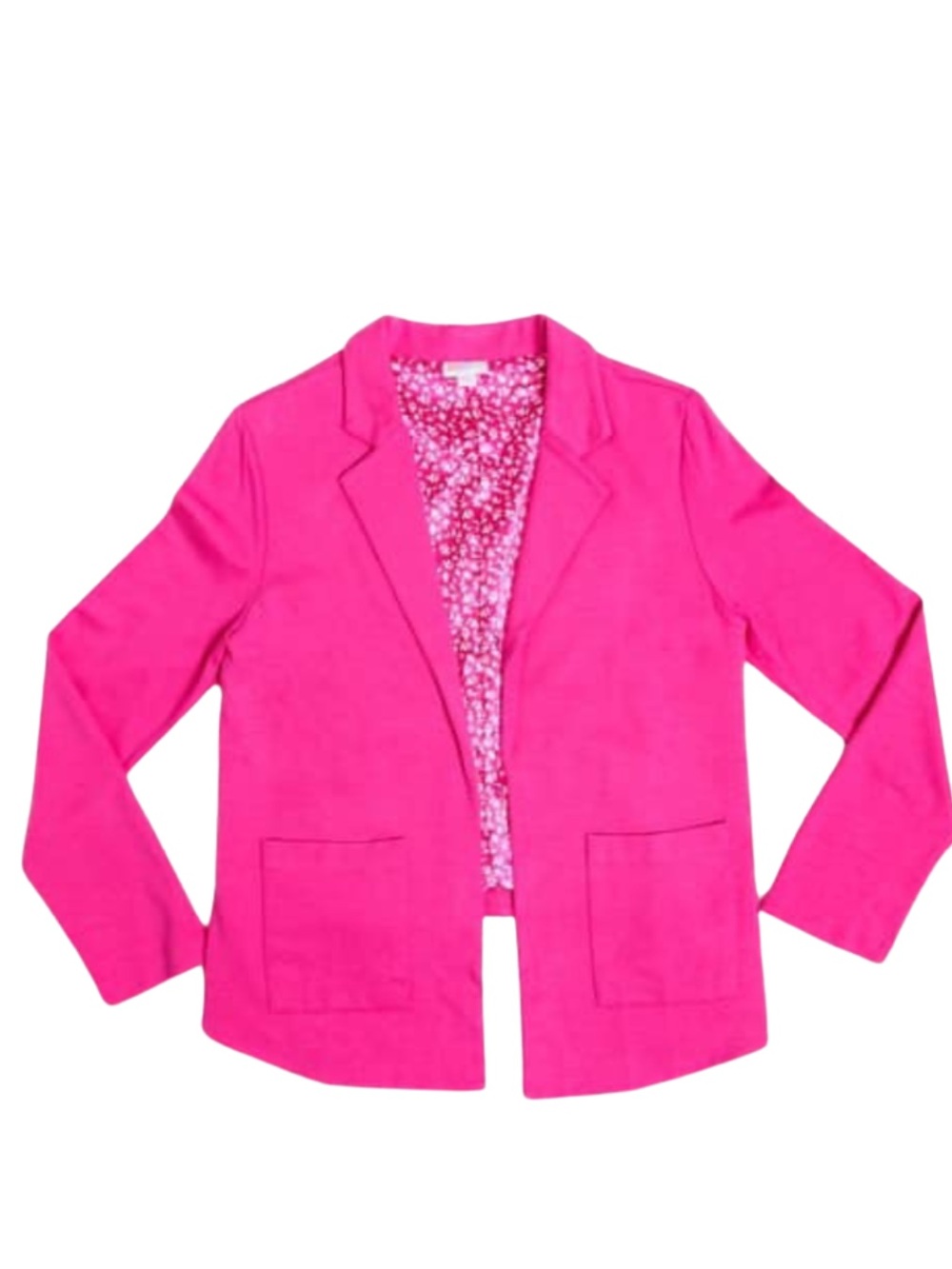 LuLaRoe Jenny Hot Pink Open-Front Blazer Jacket